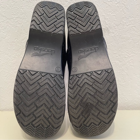 Dankso Clogs Shoes Black Leather Size 40 - Picture 5 of 11